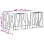 Mesa de centro acero inoxidable y vidrio 110x45x45 cm de vidaXL, Mesas de centro - Ref: Foro24-350050, Precio: 168,60 €, Desc...