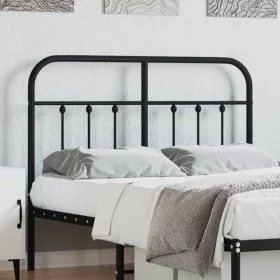 Kopfteil aus schwarzem Metall, 120 cm von vidaXL, Kopf- und Fußteile - Ref: Foro24-352609, Preis: 45,11 €, Rabatt: %