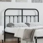 Cabecero de metal negro 120 cm de vidaXL, Cabeceros y pies de cama - Ref: Foro24-352609, Precio: 45,11 €, Descuento: %