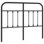 Cabecero de metal negro 120 cm de vidaXL, Cabeceros y pies de cama - Ref: Foro24-352609, Precio: 45,11 €, Descuento: %