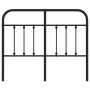 Kopfteil aus schwarzem Metall, 120 cm von vidaXL, Kopf- und Fußteile - Ref: Foro24-352609, Preis: 45,88 €, Rabatt: %