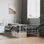 Metallbettgestell mit Kopf- und Fußteil weiß 100x200 cm von vidaXL, Betten und Lattenroste - Ref: Foro24-352542, Preis: 71,81...