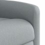 Sillón de masaje reclinable de pie de tela gris claro