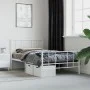 Metallbettgestell mit Kopf- und Fußteil weiß 100x200 cm von vidaXL, Betten und Lattenroste - Ref: Foro24-352542, Preis: 71,81...