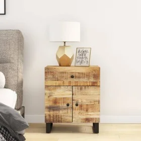 Mesita de noche madera mango madera contrachapada 50x33x60 cm de vidaXL, Mesitas de noche - Ref: Foro24-350668, Precio: 117,2...