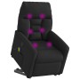Sillón reclinable de masaje elevable tela negro