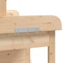Mesa para macetas con armario madera de abeto 110,5x45x124,5 cm