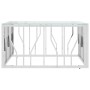 Mesa de centro acero inoxidable y vidrio 80x80x40 cm de vidaXL, Mesas de centro - Ref: Foro24-350057, Precio: 184,45 €, Descu...