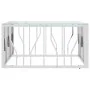 Stainless steel and glass coffee table 80x80x40 cm by vidaXL, Coffee table - Ref: Foro24-350057, Price: 181,63 €, Discount: %