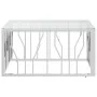 Stainless steel and glass coffee table 80x80x40 cm by vidaXL, Coffee table - Ref: Foro24-350057, Price: 181,63 €, Discount: %