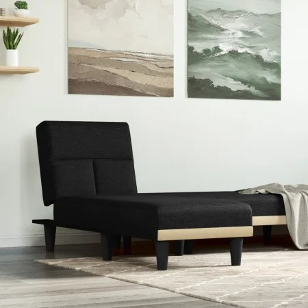 Black fabric daybed sofa by vidaXL, Daybeds - Ref: Foro24-352815, Price: 155,47 €, Discount: %