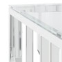 Mesa de centro acero inoxidable y vidrio 80x80x40 cm de vidaXL, Mesas de centro - Ref: Foro24-350057, Precio: 184,45 €, Descu...