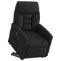 Sillón eléctrico reclinable elevable de tela negro