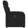 Sillón eléctrico reclinable elevable de tela negro