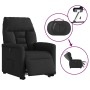 Sillón eléctrico reclinable elevable de tela negro