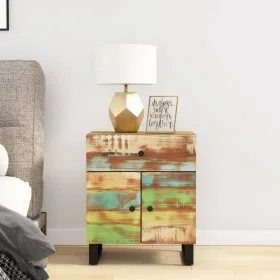 Recycled wood and plywood bedside table 50x33x60 cm by vidaXL, Nightstands - Ref: Foro24-350670, Price: 120,35 €, Discount: %