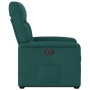 Sillón eléctrico reclinable elevable de tela verde oscuro