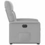 Sillón eléctrico reclinable elevable de tela gris nube