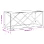 Stainless steel and glass coffee table 110x45x45 cm by vidaXL, Coffee table - Ref: Foro24-349962, Price: 158,50 €, Discount: %
