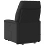 Sillón de masaje eléctrico reclinable elevable tela negro