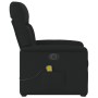 Sillón de masaje eléctrico reclinable elevable tela negro