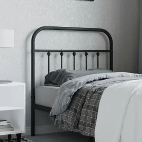 Black metal headboard 80 cm by vidaXL, Headboards and footboards - Ref: Foro24-352605, Price: 28,86 €, Discount: %