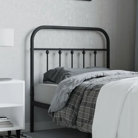 Kopfteil aus schwarzem Metall, 80 cm von vidaXL, Kopf- und Fußteile - Ref: Foro24-352605, Preis: 28,86 €, Rabatt: %