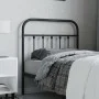 Kopfteil aus schwarzem Metall, 80 cm von vidaXL, Kopf- und Fußteile - Ref: Foro24-352605, Preis: 28,86 €, Rabatt: %