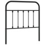 Kopfteil aus schwarzem Metall, 80 cm von vidaXL, Kopf- und Fußteile - Ref: Foro24-352605, Preis: 29,33 €, Rabatt: %