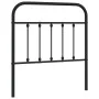 Kopfteil aus schwarzem Metall, 80 cm von vidaXL, Kopf- und Fußteile - Ref: Foro24-352605, Preis: 28,86 €, Rabatt: %
