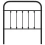 Kopfteil aus schwarzem Metall, 80 cm von vidaXL, Kopf- und Fußteile - Ref: Foro24-352605, Preis: 28,86 €, Rabatt: %