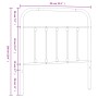Kopfteil aus schwarzem Metall, 80 cm von vidaXL, Kopf- und Fußteile - Ref: Foro24-352605, Preis: 29,33 €, Rabatt: %