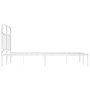 Metallbettgestell mit weißem Kopfteil 120x200 cm von vidaXL, Betten und Lattenroste - Ref: Foro24-352625, Preis: 106,96 €, Ra...