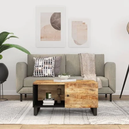 Couchtisch aus Massivholz aus Mango und Sperrholz 80x50x40 cm von vidaXL, Couchtisch - Ref: Foro24-350632, Preis: 93,27 €, Ra...