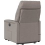 Sillón de masaje eléctrico reclinable elevable tela taupé