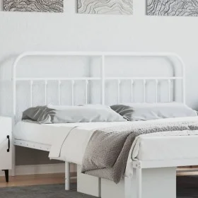 Kopfteil aus weißem Metall, 160 cm von vidaXL, Kopf- und Fußteile - Ref: Foro24-352662, Preis: 46,92 €, Rabatt: %
