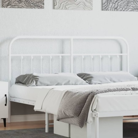 Kopfteil aus weißem Metall, 160 cm von vidaXL, Kopf- und Fußteile - Ref: Foro24-352662, Preis: 47,69 €, Rabatt: %