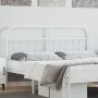 Kopfteil aus weißem Metall, 160 cm von vidaXL, Kopf- und Fußteile - Ref: Foro24-352662, Preis: 46,89 €, Rabatt: %