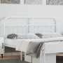 Kopfteil aus weißem Metall, 160 cm von vidaXL, Kopf- und Fußteile - Ref: Foro24-352662, Preis: 47,69 €, Rabatt: %