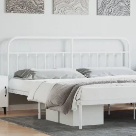 Kopfteil aus weißem Metall, 200 cm von vidaXL, Kopf- und Fußteile - Ref: Foro24-352665, Preis: 46,66 €, Rabatt: %