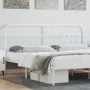 Cabecero de metal blanco 200 cm de vidaXL, Cabeceros y pies de cama - Ref: Foro24-352665, Precio: 46,66 €, Descuento: %