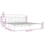 Bed frame with black metal headboard 193x203 cm by vidaXL, Beds and slatted bases - Ref: Foro24-352584, Price: 127,67 €, Disc...