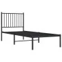 Bettgestell mit schwarzem Metallkopfteil 75x190 cm von vidaXL, Betten und Lattenroste - Ref: Foro24-350854, Preis: 63,31 €, R...