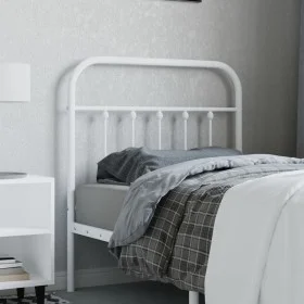 White metal headboard 90 cm by vidaXL, Headboards and footboards - Ref: Foro24-352655, Price: 33,19 €, Discount: %