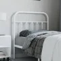Kopfteil aus weißem Metall, 90 cm von vidaXL, Kopf- und Fußteile - Ref: Foro24-352655, Preis: 33,19 €, Rabatt: %