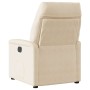 Sillón reclinable eléctrico tela de microfibra beige