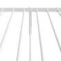 Estructura de cama de metal con cabecero blanco 100x190 cm de vidaXL, Camas y somieres - Ref: Foro24-350925, Precio: 70,68 €,...