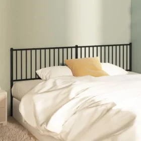 Cabecero de metal negro 200 cm de vidaXL, Cabeceros y pies de cama - Ref: Foro24-350902, Precio: 41,88 €, Descuento: %