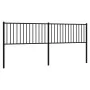 Cabecero de metal negro 200 cm de vidaXL, Cabeceros y pies de cama - Ref: Foro24-350902, Precio: 41,88 €, Descuento: %