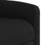 Sillón reclinable de masaje eléctrico tela de microfibra negro